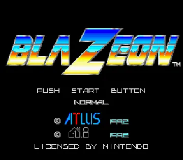 BlaZeon (Japan) screen shot title